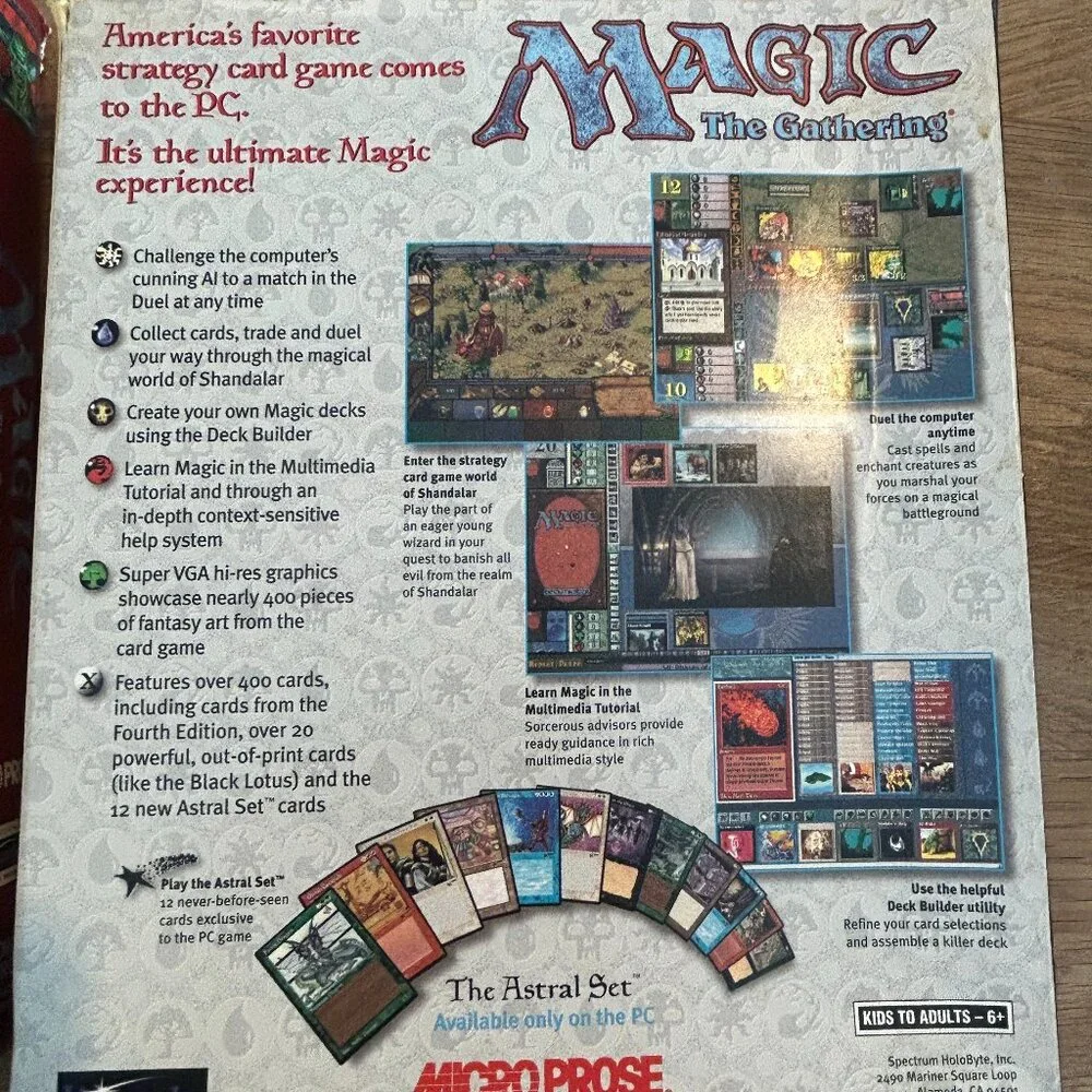 Lot of 2 MAGIC THE GATHERING Microprose PC Game and Expansion Set Complete 1997